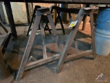 (2) Metal Sawhorses