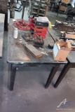 Metal Table 34 x 60 x 31 with Contents