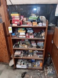 5 Tier Wooden Shelf and Contents