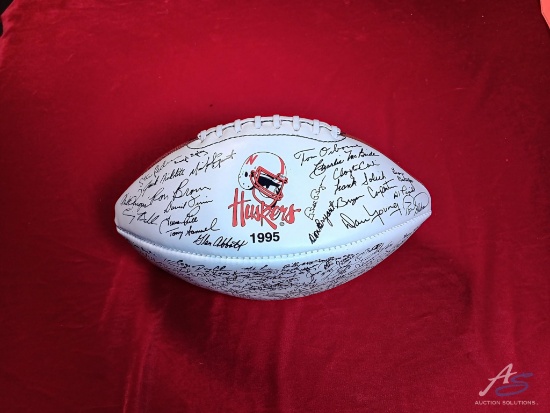 1995 Nebraska Cornhuskers National Championship Repopulated Signed Football