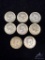 (8) 1968 Kennedy Half Dollars, 40% silver