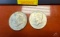 (2) 1966 Silver Kennedy Halves