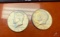 (2) 1968 Silver Kennedy Halves