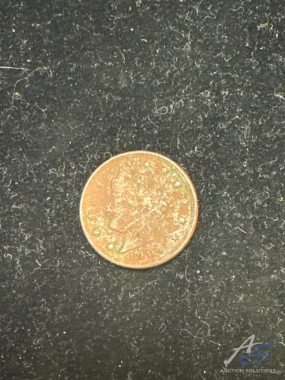 1904 5 cent, 1905 cent, 1905 cent, Arizona Tax Commission 1 cent piece