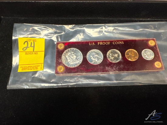 1955 US mint proof set with wheat cent