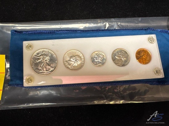 1939 US proof Set, wheat cent through Liberty Half Dollar, including Mercury dime