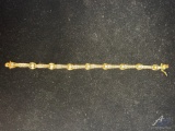 Vintage bracelet w/ clear stones
