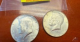(2) 1965 Silver Kennedy Halves