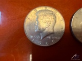 (2) 1966 Silver Kennedy Halves