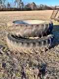 2 Case 14.9R 46 Tractor tires and rims