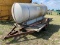 1000 gallon water tank on single axle trailer