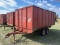 Long tandem axle peanut trailer