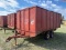 Long tandem axle peanut trailer