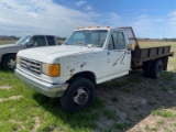 1990 Ford 1 ton Truck, V8, AT, w/ electric dump and metal sides