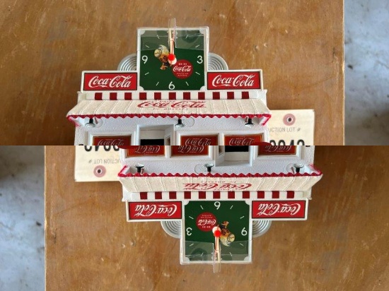 Coca Cola Soda Fountain clock