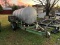 1000-gallon aluminum tank on dual axle trailer with pump and chemical mix tank