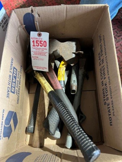 box of hammers & hatchets