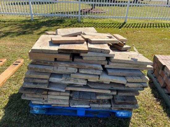 Pallet of wood blocks