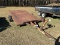 single axle metal trailer