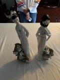 Vintage Asian lady figurines