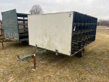Single axle plant tray trailer
