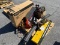 Pallet of misc- torch set, chain binders, light, wrenches