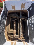 Box of clamps (9)