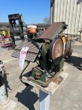 central machine belt sander and grinder