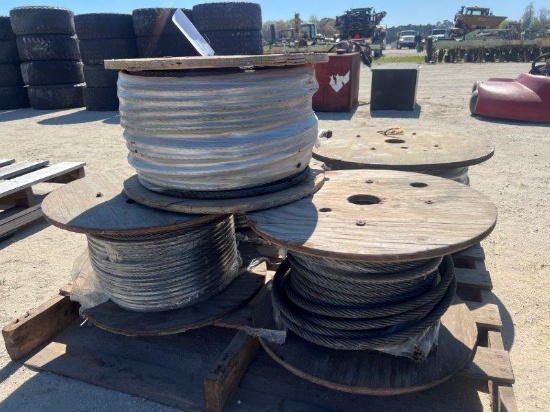 (5) Reels of Heavy duty cable