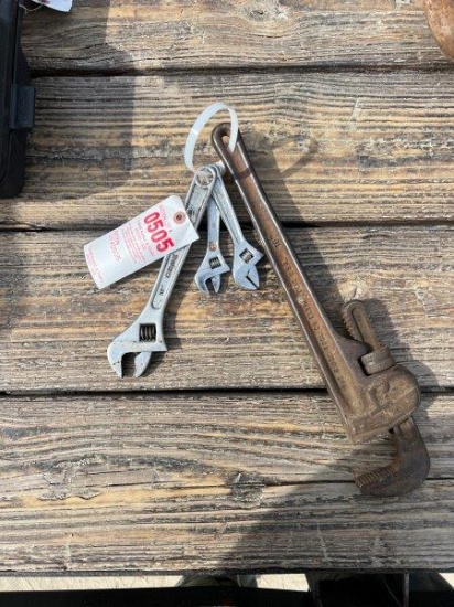 pipe wrench and adjustable wrenches