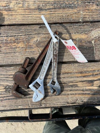 pipe wrench and adjustable wrenches
