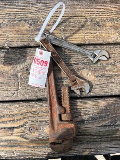 pipe wrench and adjustable wrenches