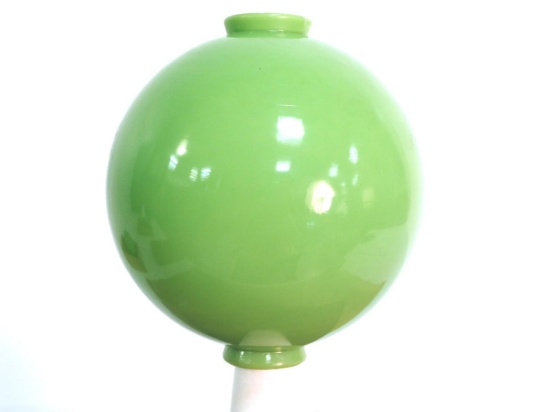 Bright green lightning rod ball