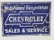 Chevrolet Sales & Service sign