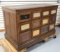 12-drawer country store seed counter