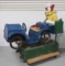 Coin-operated clown kiddie car ride