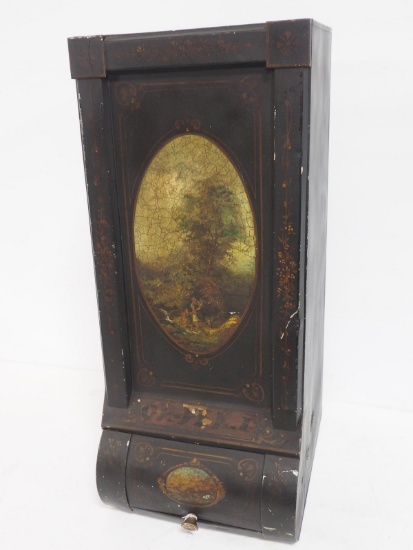 Early country store tea canister