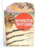 Remington Shot Guns cardboard sign