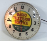 Radio Television Service clock