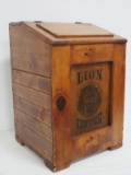 Wooden Lion Coffee bin
