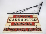 Carter Carbureter Service Graduate sign
