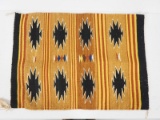 Navajo rug with original Hubbell Trading Post tag