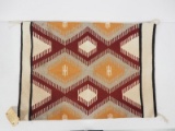 Navajo rug with original Navajo tag