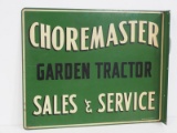 Choremaster Garden Tractor sign