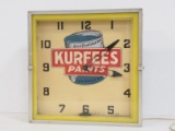 Neon Kurfees Paints clock