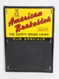 American Brakeblok chalkboard sign