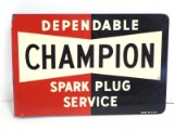 Champion Spark Plug Service sign