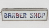 Lighted glass Barber Shop sign