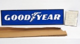 Goodyear sign with hanging directions