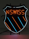 Neon K-Swiss Shoes sign